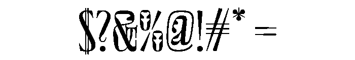 NaNSuccessTitling Compressed Font OTHER CHARS