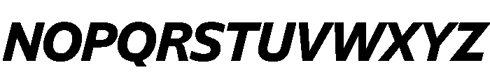 NaNSuperXSansDisplay PREVIEW BoldItalic Font UPPERCASE