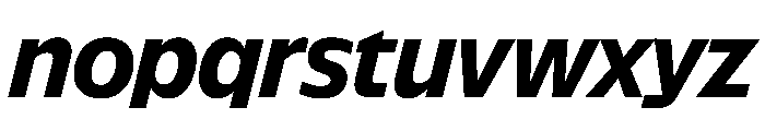 NaNSuperXSansDisplay PREVIEW BoldItalic Font LOWERCASE