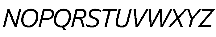 NaNSuperXSansDisplay PREVIEW Italic Font UPPERCASE