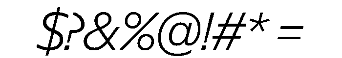 NaNSuperXSansDisplay PREVIEW LightItalic Font OTHER CHARS