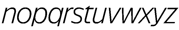 NaNSuperXSansDisplay PREVIEW LightItalic Font LOWERCASE