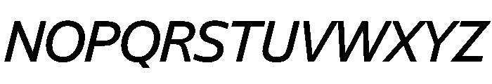 NaNSuperXSansDisplay PREVIEW MediumItalic Font UPPERCASE