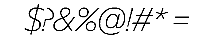 NaNSuperXSansDisplay PREVIEW ThinItalic Font OTHER CHARS
