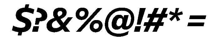 NaNSuperXSansHeadline PREVIEW BoldItalic Font OTHER CHARS