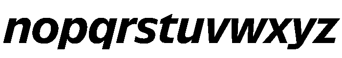NaNSuperXSansHeadline PREVIEW BoldItalic Font LOWERCASE