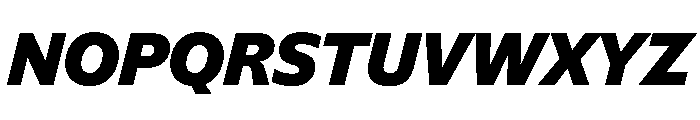 NaNSuperXSansHeadline PREVIEW ExtraBoldItalic Font UPPERCASE