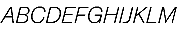 NaNSuperXSansHeadline PREVIEW LightItalic Font UPPERCASE