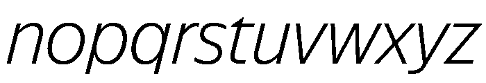 NaNSuperXSansHeadline PREVIEW LightItalic Font LOWERCASE
