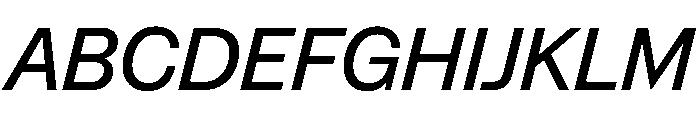 NaNSuperXSansHeadline PREVIEW MediumItalic Font UPPERCASE