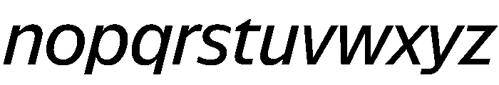 NaNSuperXSansHeadline PREVIEW MediumItalic Font LOWERCASE