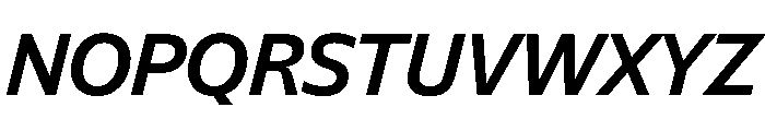 NaNSuperXSansHeadline PREVIEW SemiboldItalic Font UPPERCASE