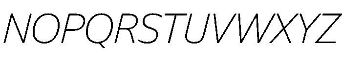 NaNSuperXSansHeadline PREVIEW ThinItalic Font UPPERCASE