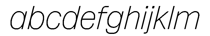 NaNSuperXSansHeadline PREVIEW ThinItalic FONT