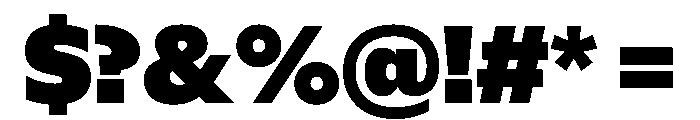 NaNSuperXSansHeadlineAR PREVIEW Black Font OTHER CHARS