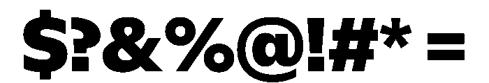 NaNSuperXSansHeadlineAR PREVIEW ExtraBold Font OTHER CHARS