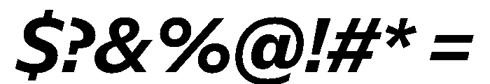 NaNSuperXSansText PREVIEW BoldItalic Font OTHER CHARS