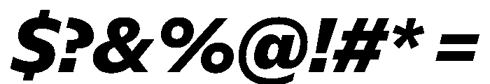 NaNSuperXSansText PREVIEW ExtraBoldItalic Font OTHER CHARS