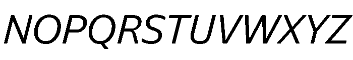 NaNSuperXSansText PREVIEW Italic Font UPPERCASE