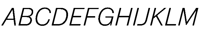 NaNSuperXSansText PREVIEW LightItalic Font UPPERCASE
