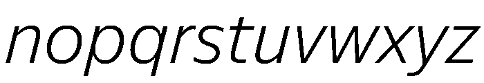 NaNSuperXSansText PREVIEW LightItalic Font LOWERCASE