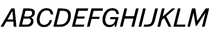 NaNSuperXSansText PREVIEW MediumItalic Font UPPERCASE