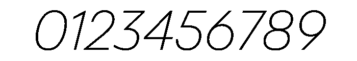 NaNSuperXSansText PREVIEW ThinItalic Font OTHER CHARS
