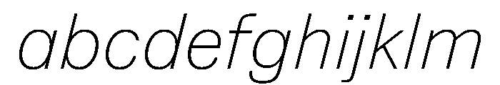 NaNSuperXSansText PREVIEW ThinItalic FONT