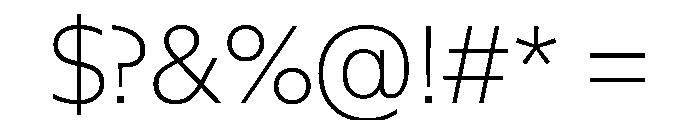NaNSuperXSansTextAR PREVIEW Thin Font OTHER CHARS