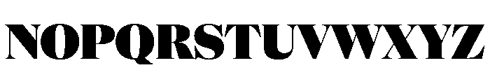 NaNSuperXSerifDisplay PREVIEW Black Font UPPERCASE