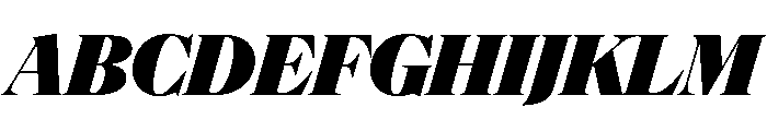 NaNSuperXSerifDisplay PREVIEW BlackItalic Font UPPERCASE