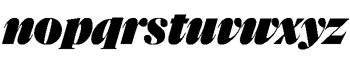NaNSuperXSerifDisplay PREVIEW BlackItalic Font LOWERCASE