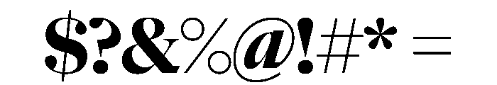 NaNSuperXSerifDisplay PREVIEW Bold Font OTHER CHARS