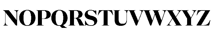 NaNSuperXSerifDisplay PREVIEW Bold Font UPPERCASE