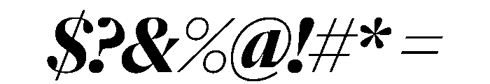 NaNSuperXSerifDisplay PREVIEW BoldItalic Font OTHER CHARS