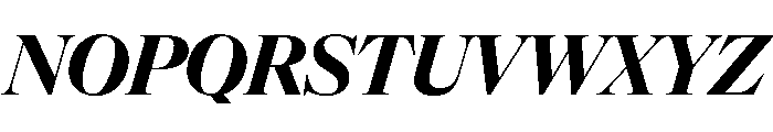 NaNSuperXSerifDisplay PREVIEW BoldItalic Font UPPERCASE