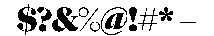 NaNSuperXSerifDisplay PREVIEW ExtraBold Font OTHER CHARS