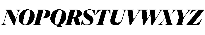 NaNSuperXSerifDisplay PREVIEW ExtraBoldItalic Font UPPERCASE