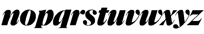 NaNSuperXSerifDisplay PREVIEW ExtraBoldItalic Font LOWERCASE