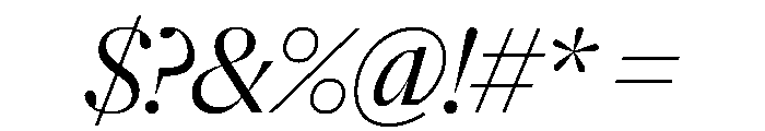 NaNSuperXSerifDisplay PREVIEW Italic Font OTHER CHARS