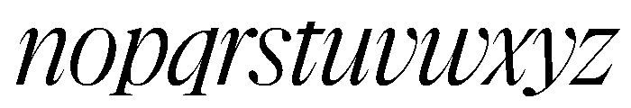 NaNSuperXSerifDisplay PREVIEW Italic Font LOWERCASE