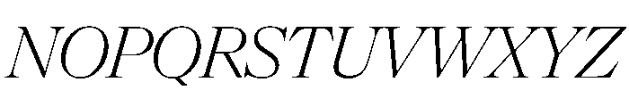NaNSuperXSerifDisplay PREVIEW LightItalic Font UPPERCASE