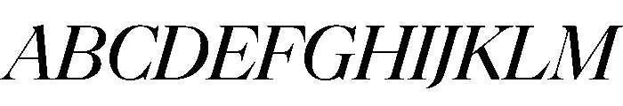 NaNSuperXSerifDisplay PREVIEW MediumItalic Font UPPERCASE