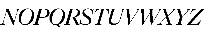 NaNSuperXSerifDisplay PREVIEW MediumItalic Font UPPERCASE