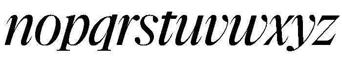NaNSuperXSerifDisplay PREVIEW MediumItalic Font LOWERCASE