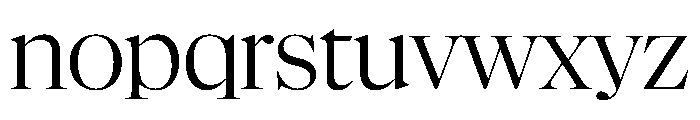 NaNSuperXSerifDisplay PREVIEW Regular Font LOWERCASE