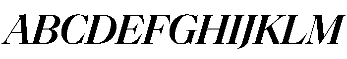 NaNSuperXSerifDisplay PREVIEW SemiboldItalic Font UPPERCASE