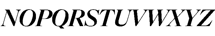 NaNSuperXSerifDisplay PREVIEW SemiboldItalic Font UPPERCASE