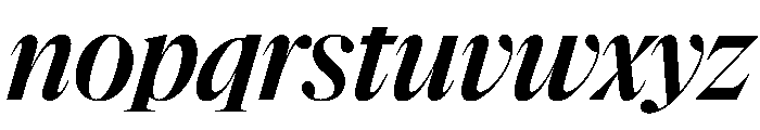 NaNSuperXSerifDisplay PREVIEW SemiboldItalic Font LOWERCASE
