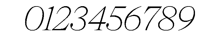 NaNSuperXSerifDisplay PREVIEW ThinItalic Font OTHER CHARS